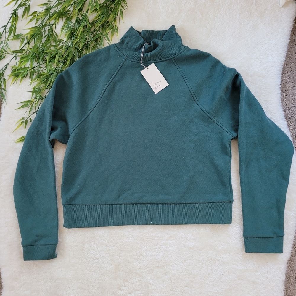 Teal Turtleneck Target Sweatshirt